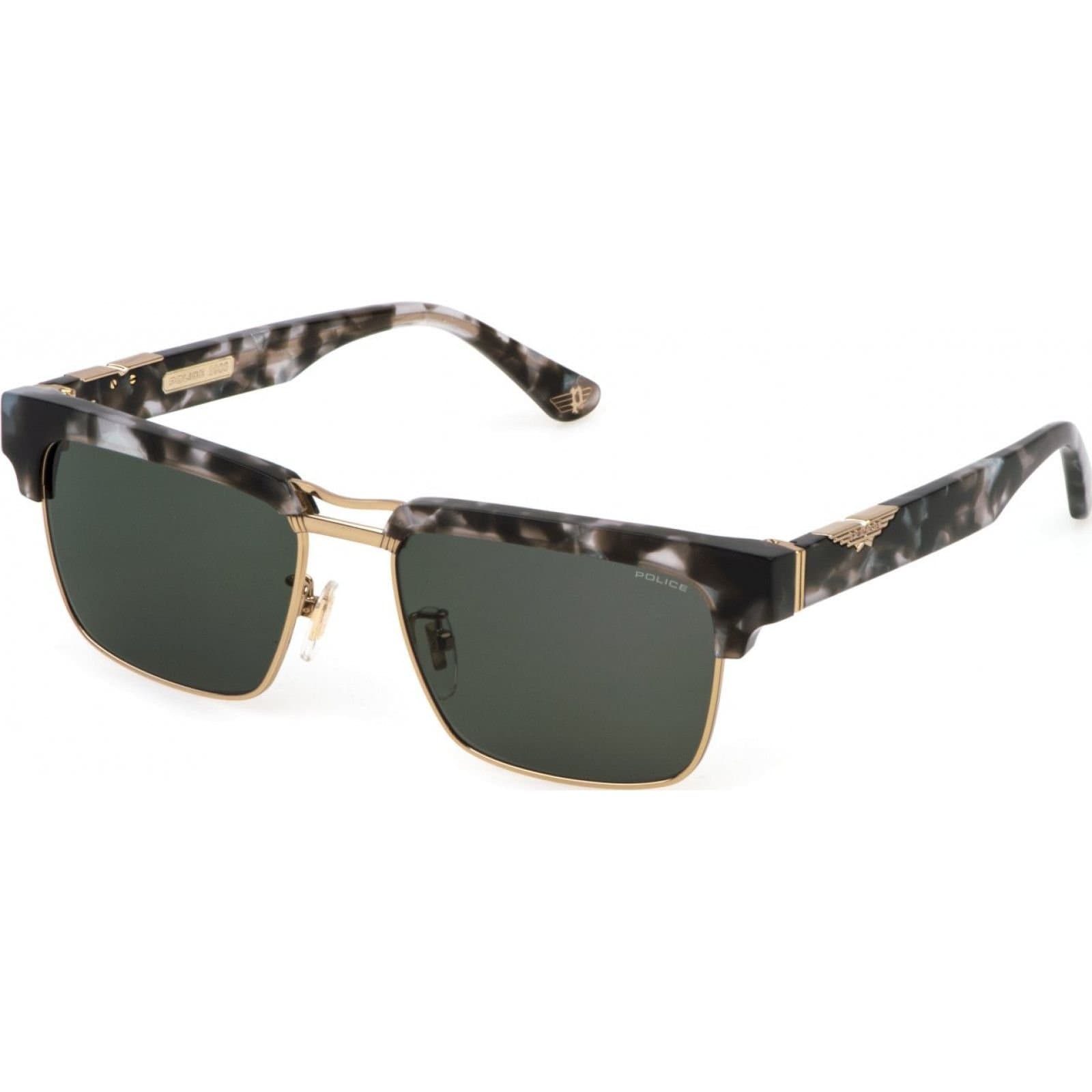 Police Police Men's SPLP25-5507MR Square/Rectangle Sunglasses