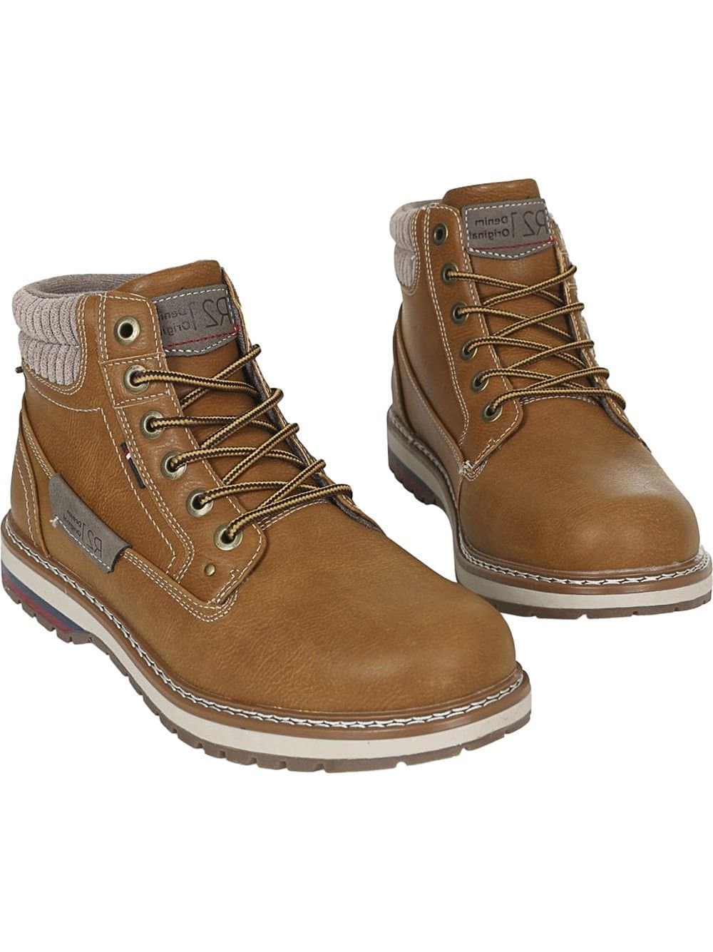 Route 21 Route 21 Men's 6 Eyelet Ankle Boot in Pale Orange