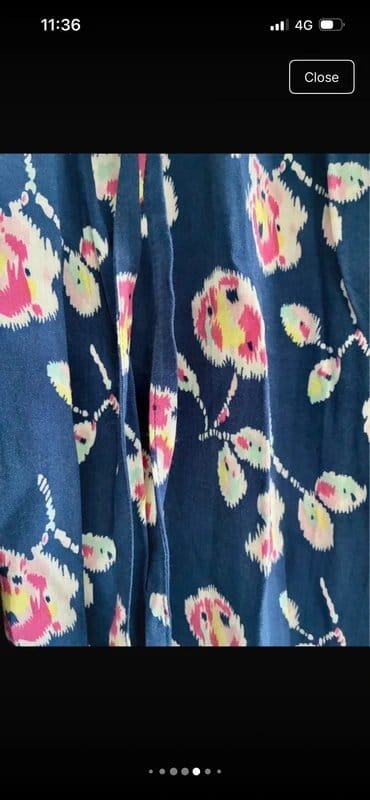 Hilfiger Denim Navy Floral Print Halter Neck Sundress