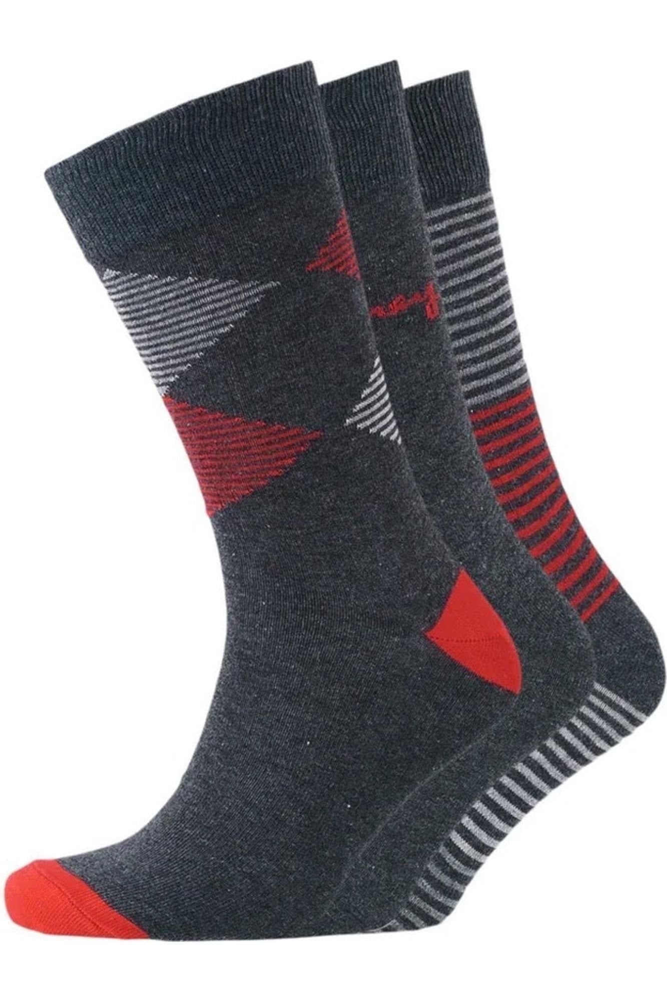 Money Money Men's Signature Socks (Pack of 3) in Black