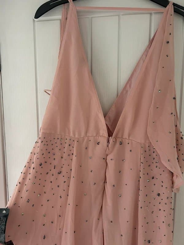 Topshop NWT Topshop pink embellished summer maxi dress 12 £89