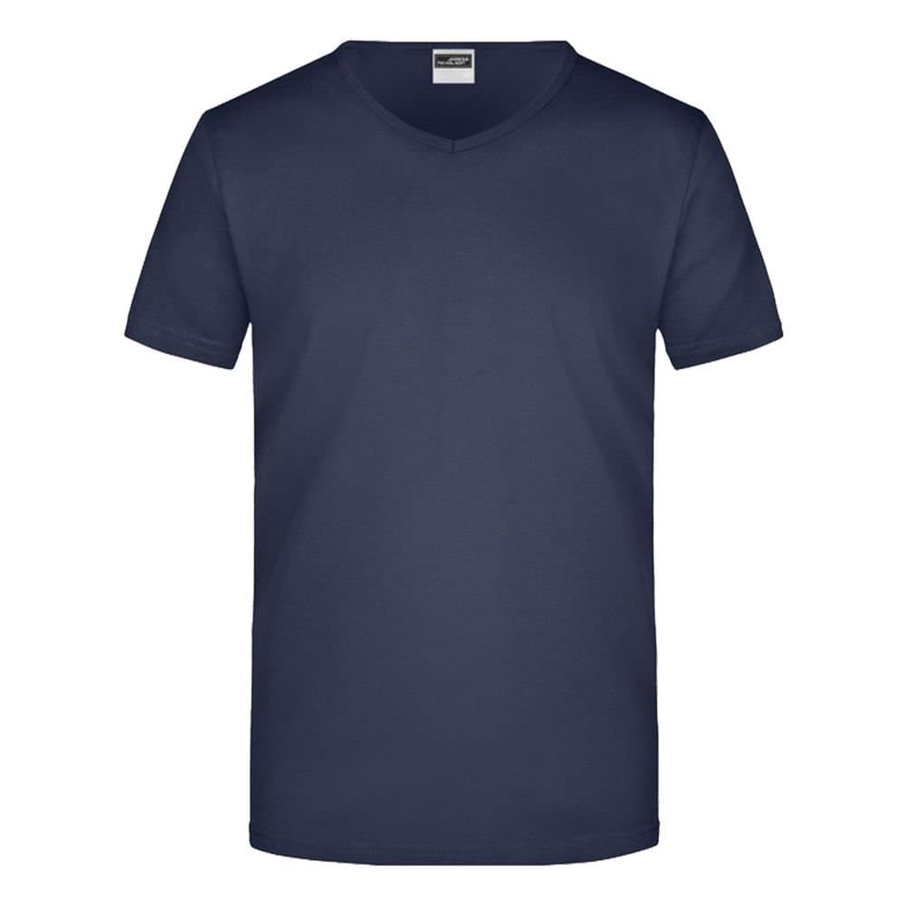 James and Nicholson James and Nicholson Men's V Neck Slim T-Shirt in Navy