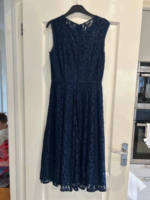 Dorothy Perkins Navy lace dress.