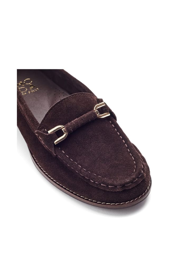 Moda In Pelle Moda In Pelle Women's 'Emella' Suede Loafers in Dark Brown - 3