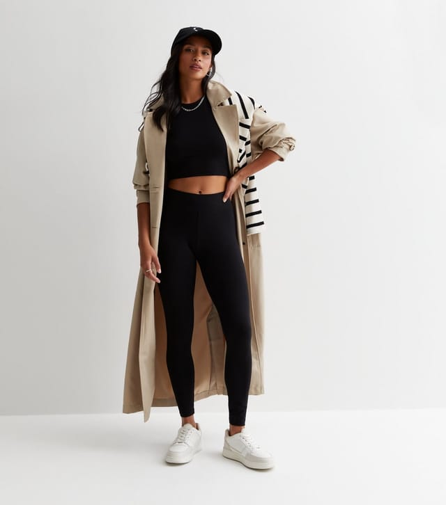 New Look Women's Petite Black High Waist Leggings New Look - 2