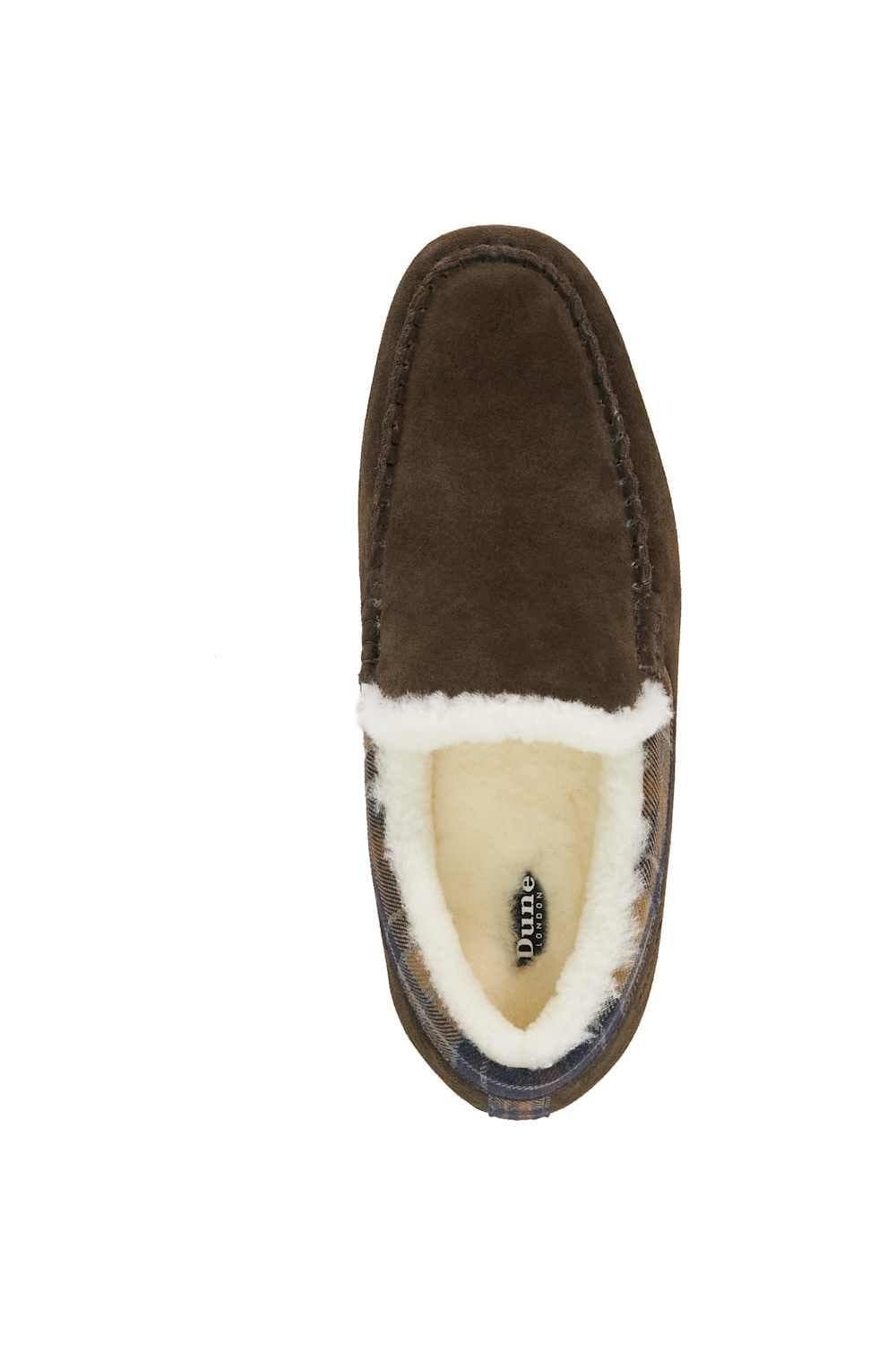 Dune London Dune London Men's 'Fofo' Suede Slippers in Brown - 4