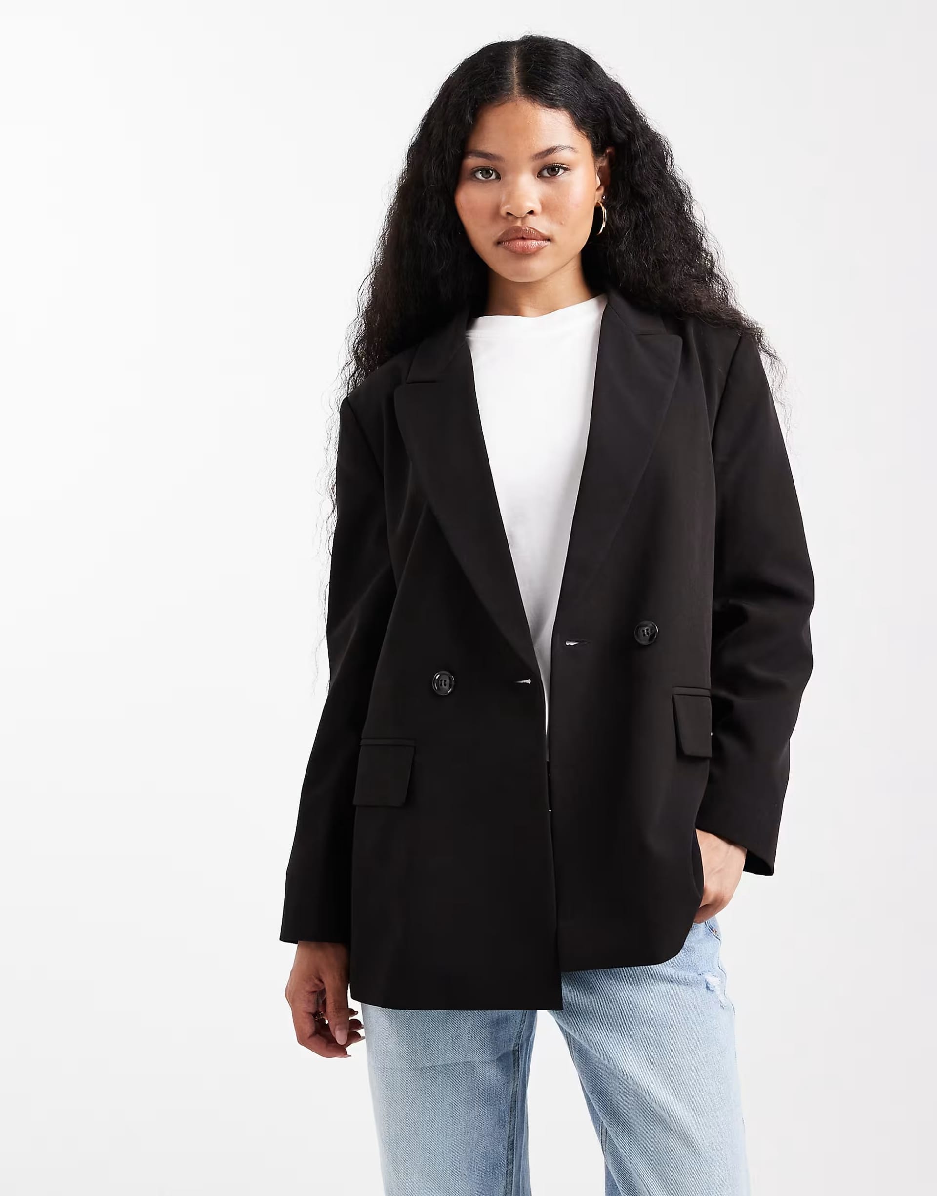 ASOS Petite Black Oversized Blazer