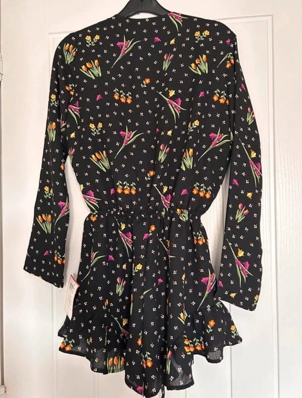 Glamorous Multi Floral Petite Playsuit