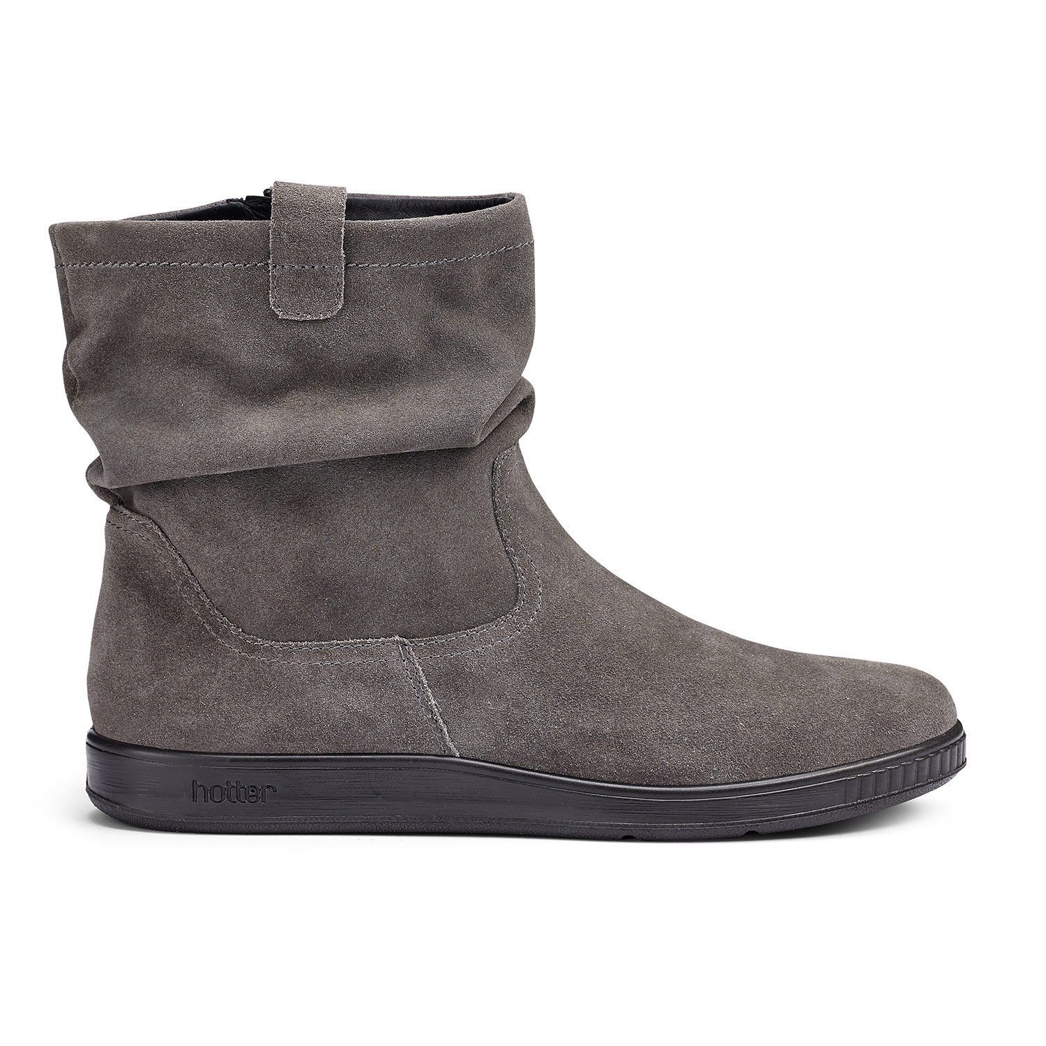 Hotter Hotter Women's Wide Fit 'Sprite' Ankle Boots in Mid Grey - 4