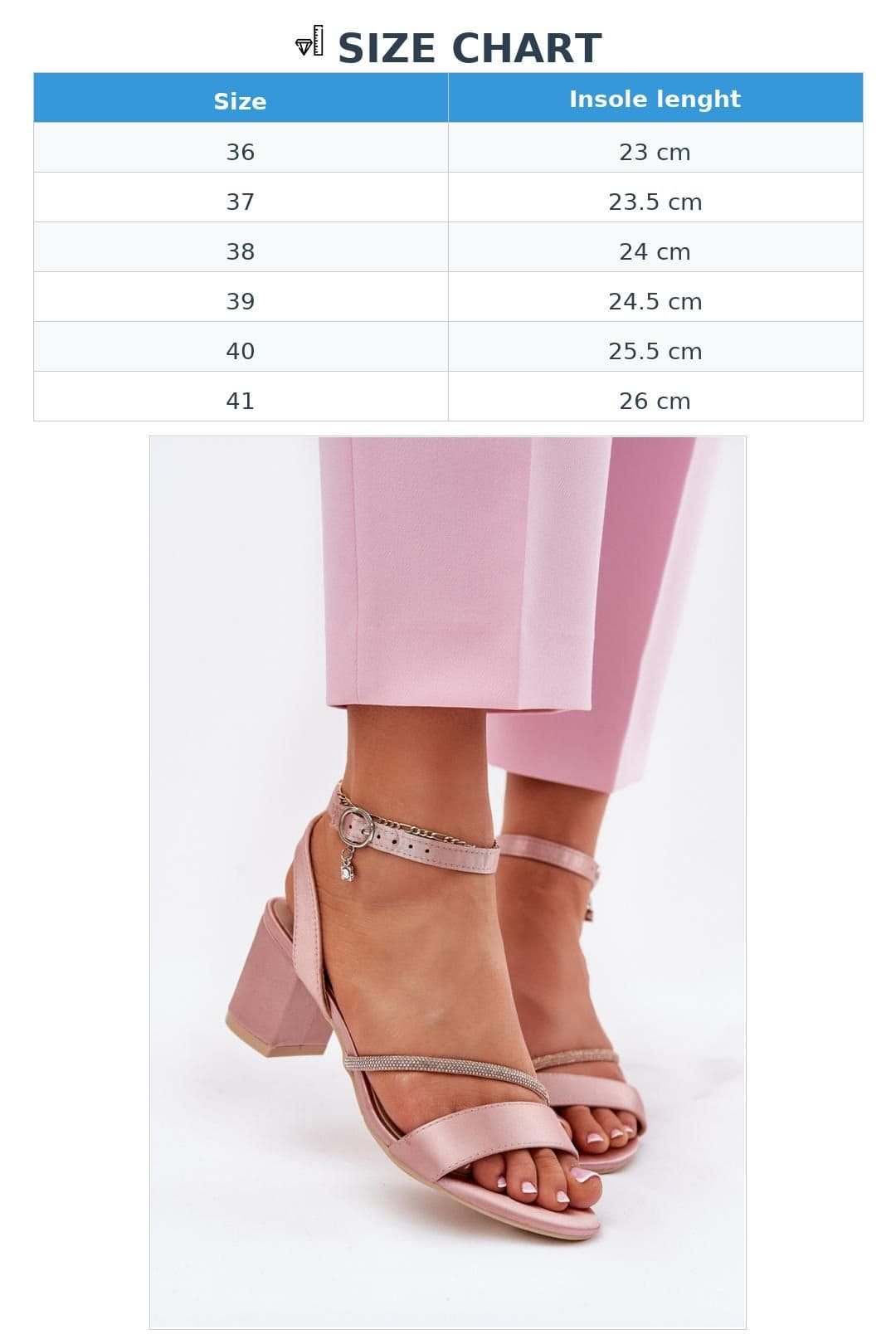 Love Lace Love Lace Women's Vinceza Textile Column Heel Sandals with Zircon Thin Strap in Pink - 4