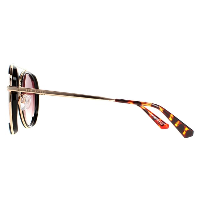Ted Baker Ted Baker Women's Aviator Black Gold Brown Gradient TB1638 Gaia - 3