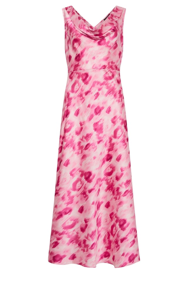 Star By Julien Macdonald Star by Julien Macdonald Women's Abstract Cowl Neck Maxi Dress in Pink - 2