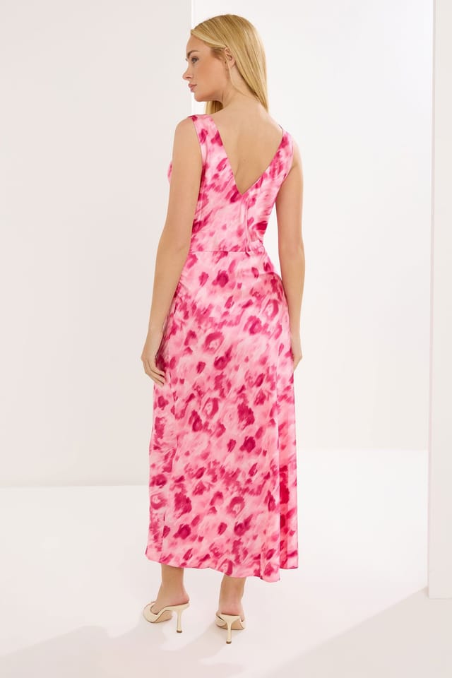 Star By Julien Macdonald Star by Julien Macdonald Women's Abstract Cowl Neck Maxi Dress in Pink - 3