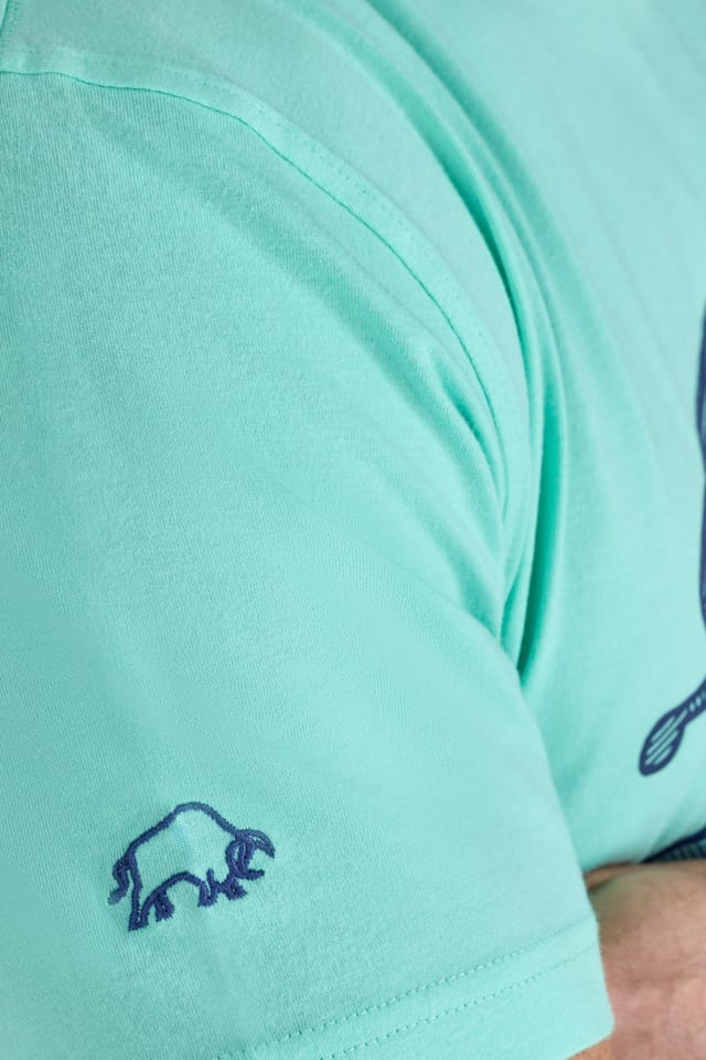 raging bull Raging Bull Men's High Build Geo Bull T-Shirt in Mint - 3
