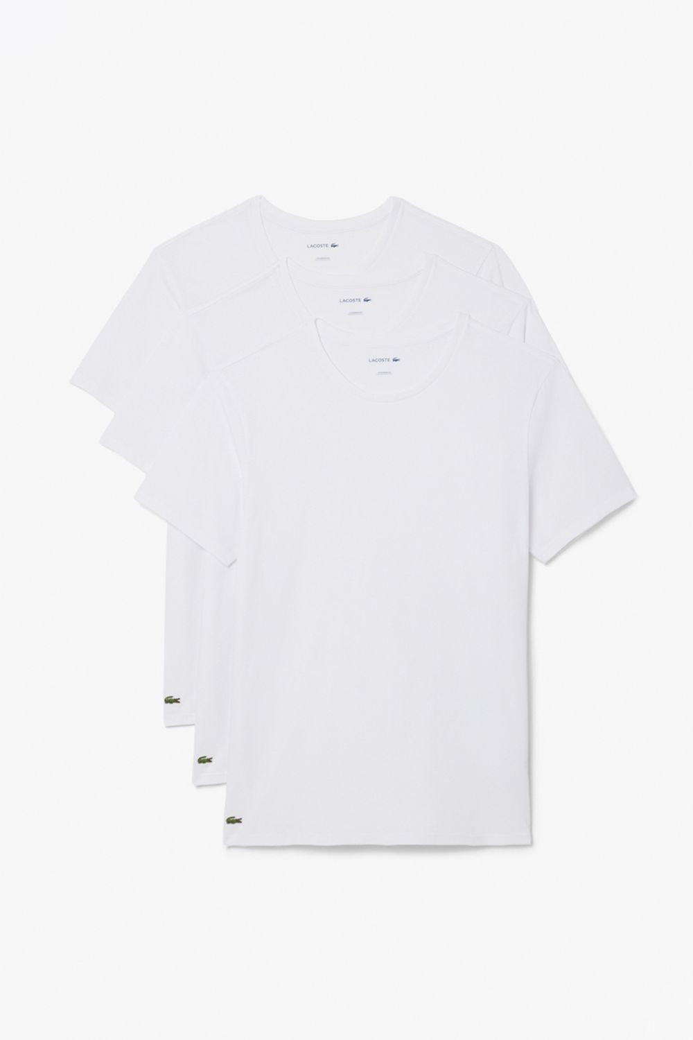 Lacoste Lacoste Men's 3 Pack T-Shirt Set All White - 2