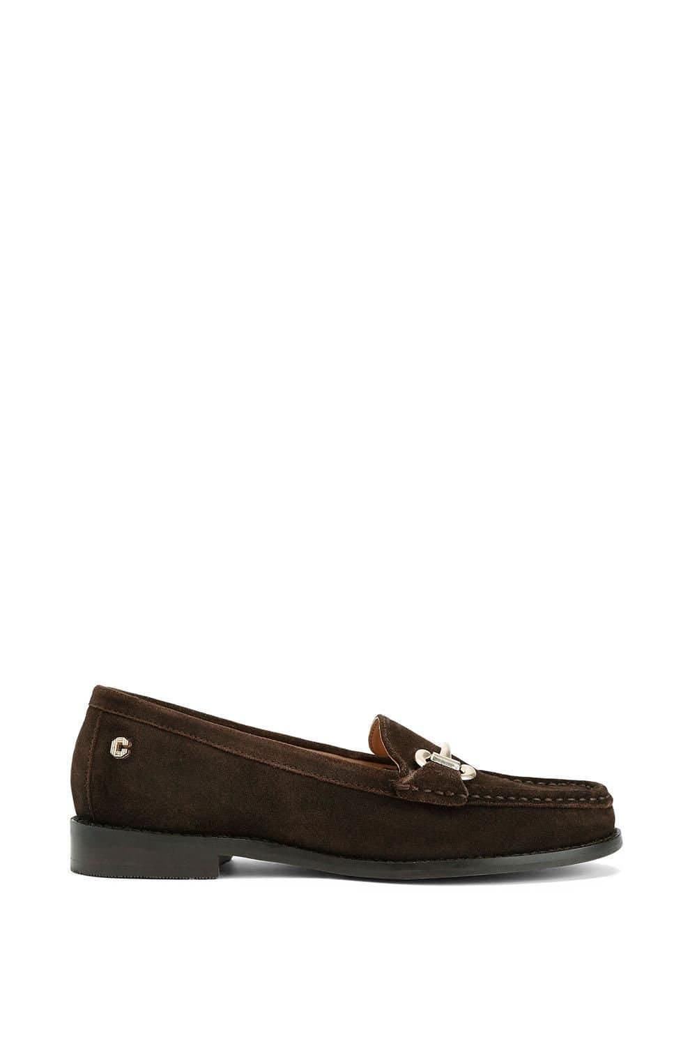 Carvela Carvela Women's 'Snap' Suede Flats in Dark Brown