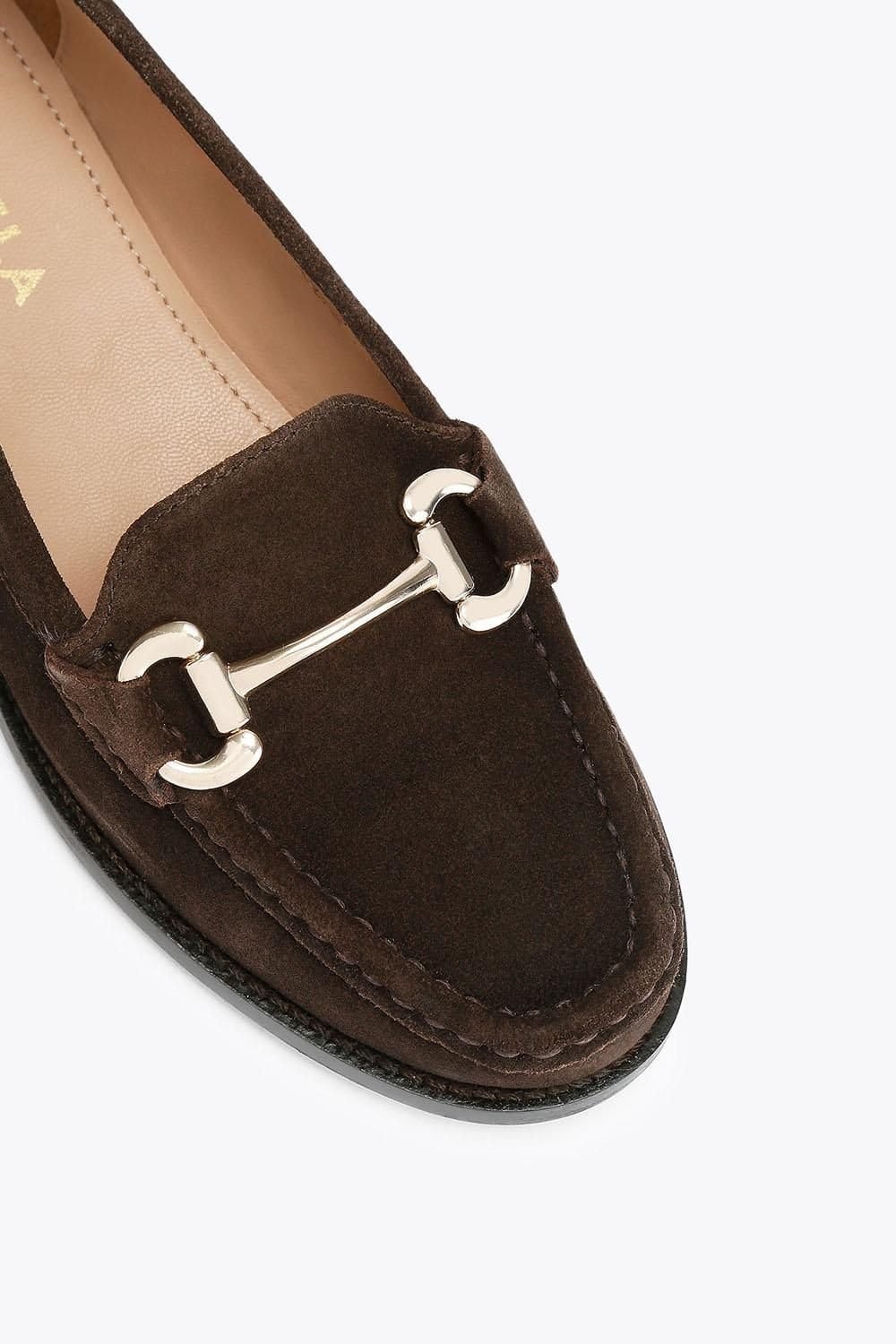 Carvela Carvela Women's 'Snap' Suede Flats in Dark Brown - 4