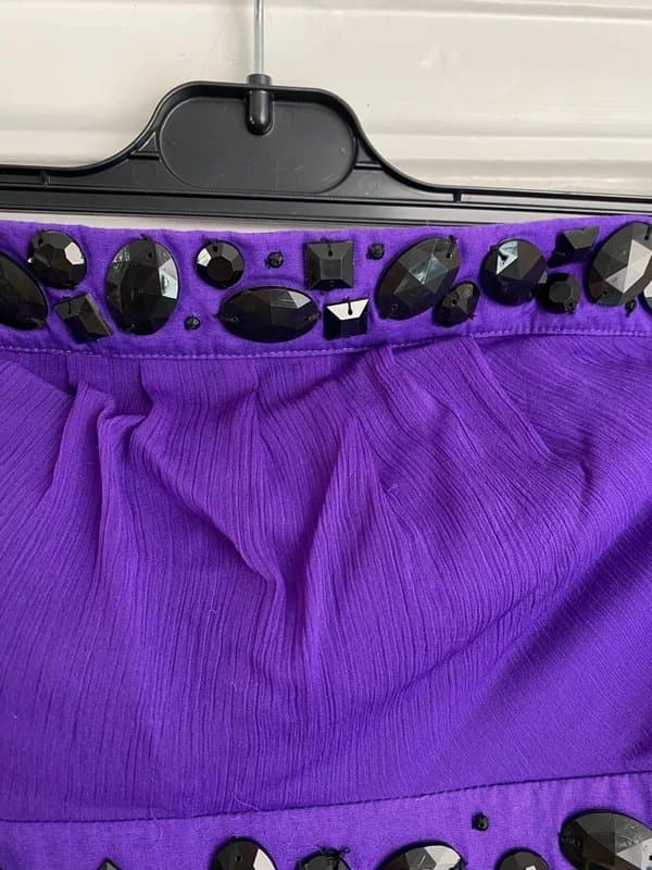 Monsoon Monsoon Fusion Purple Beaded Bandeau Dress UK 12 BNWT