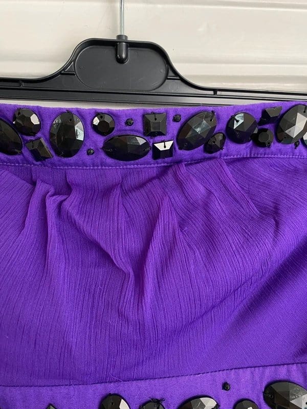 Monsoon Fusion Purple Beaded Bandeau Dress UK 12 BNWT
