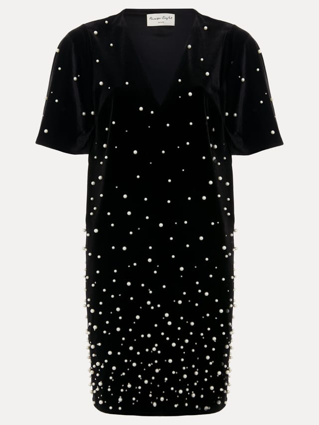 Phase Eight Phase Eight Women's Pennie Velvet Dress in Black - 2