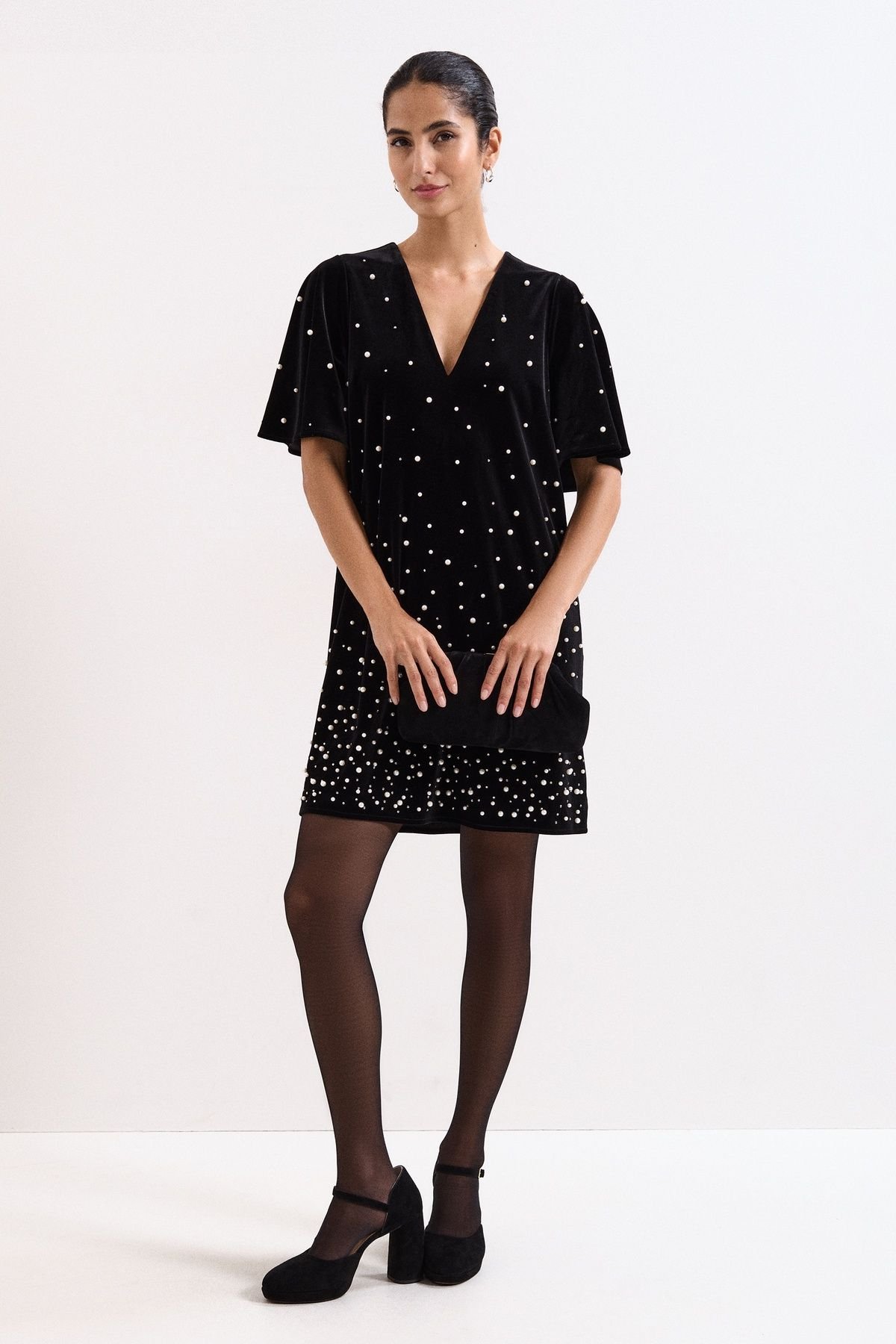 Phase Eight Phase Eight Women's Pennie Velvet Dress in Black - 3