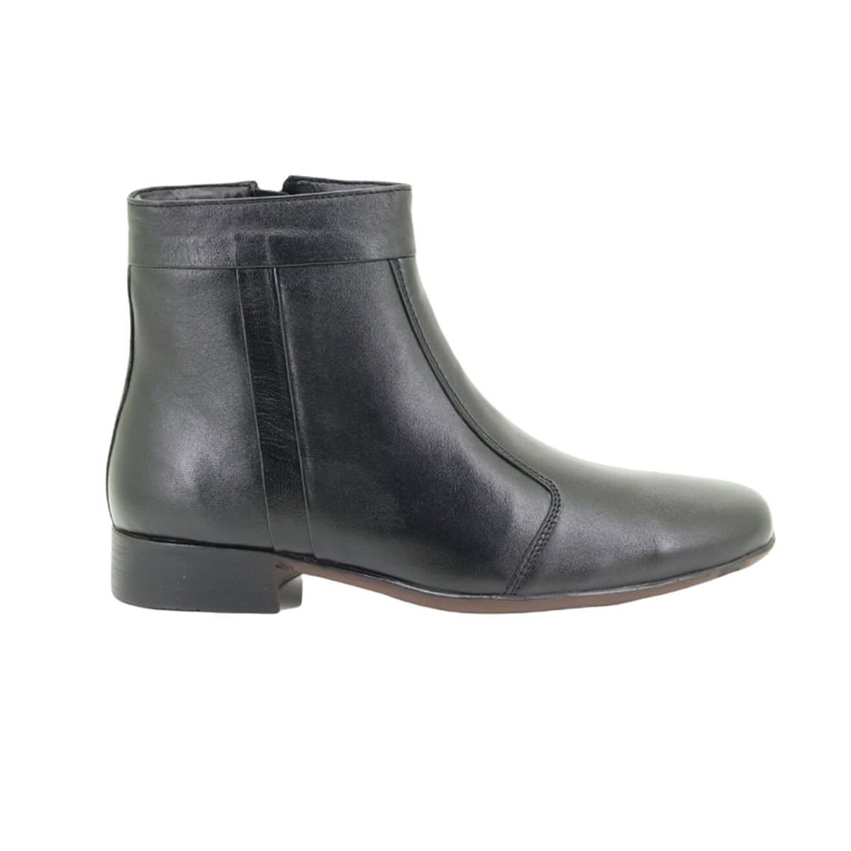 Scimitar Scimitar Men's Black Leather Ankle Boots