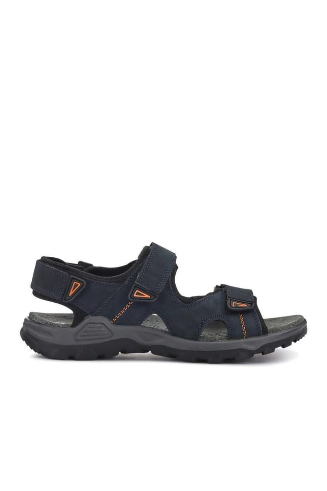 Pavers Pavers Men's Casual Dual Touch-Fasten Sandals in Navy - 2