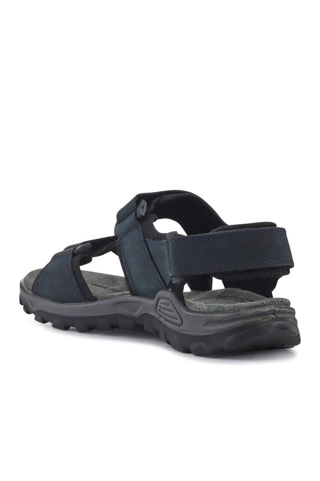 Pavers Pavers Men's Casual Dual Touch-Fasten Sandals in Navy - 3