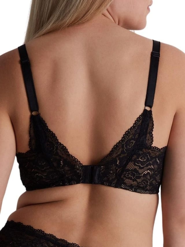 Aubade Aubade Women's Rosessence Care Triangle Plunge Bra in Black - 2