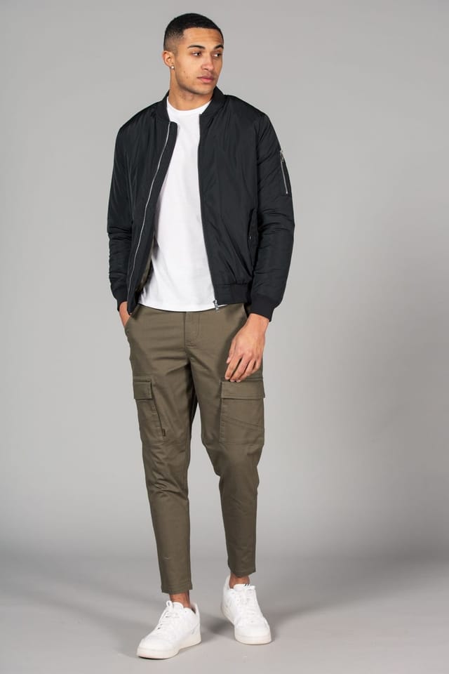 Tokyo Laundry Tokyo Laundry Men's Bomber Jacket with Zip Fastening in Black - 3