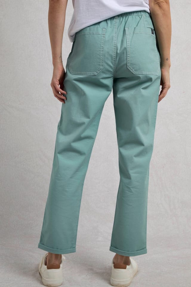 Weird Fish Weird Fish Women's Malorri Chino Trousers in Duck Egg Blue - 3
