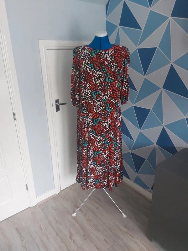 M&S Collection Abstract Animal Print Summer Dress - Size 20