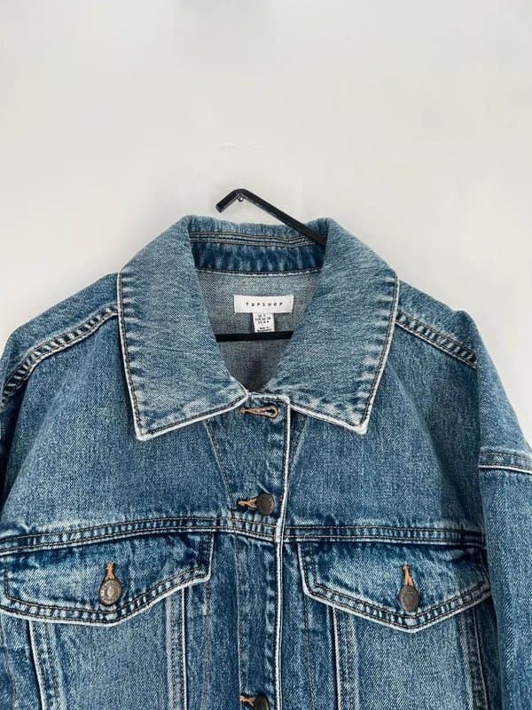 Topshop Topshop Moto Jean Denim Jacket