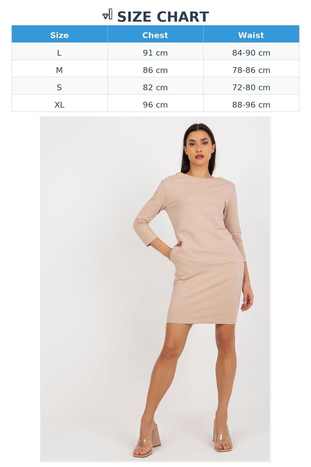 Love Lace Love Lace Women's 3/4 Sleeve Tracksuit Dress in Beige - 4