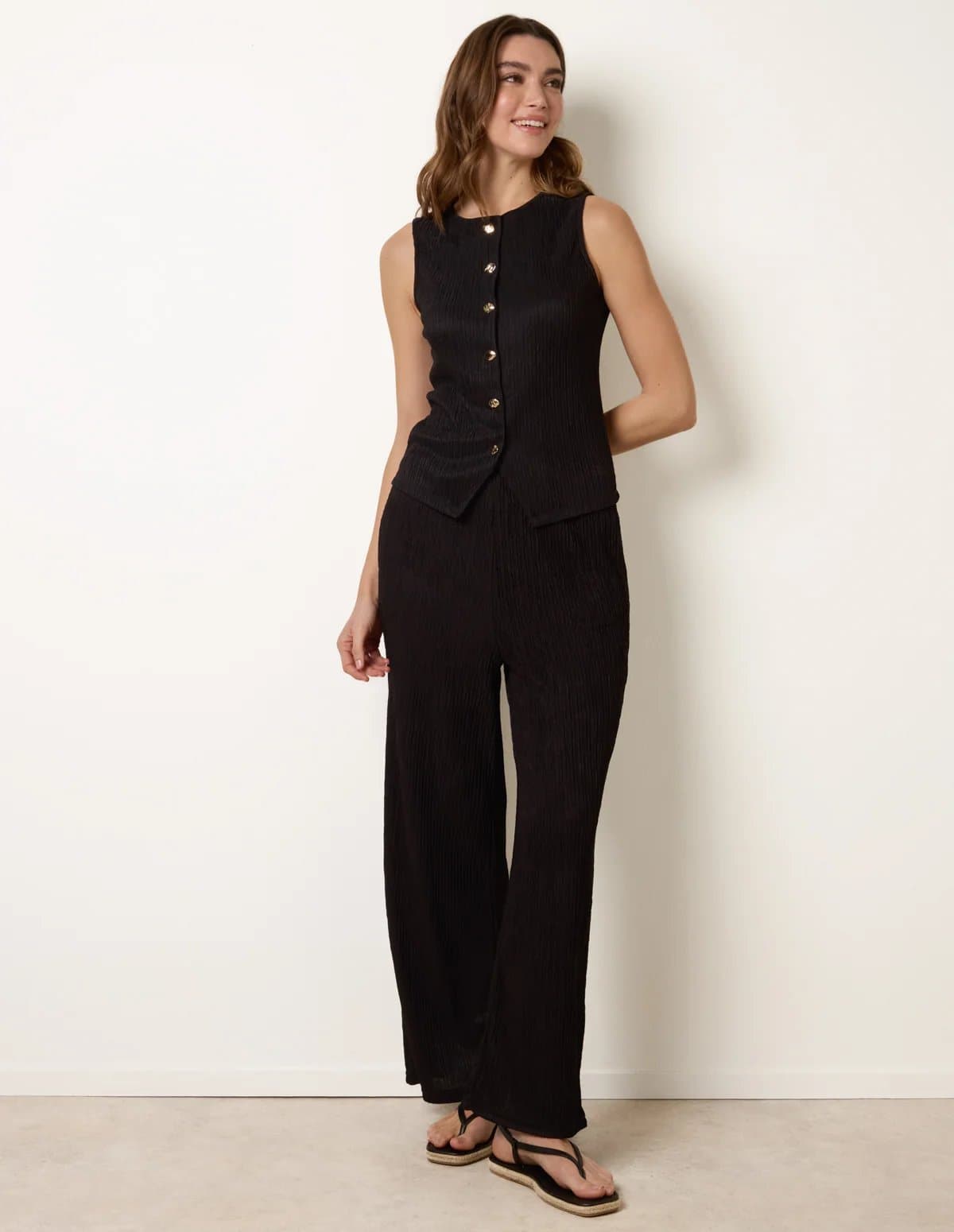 Blue Vanilla Wide Leg Trousers