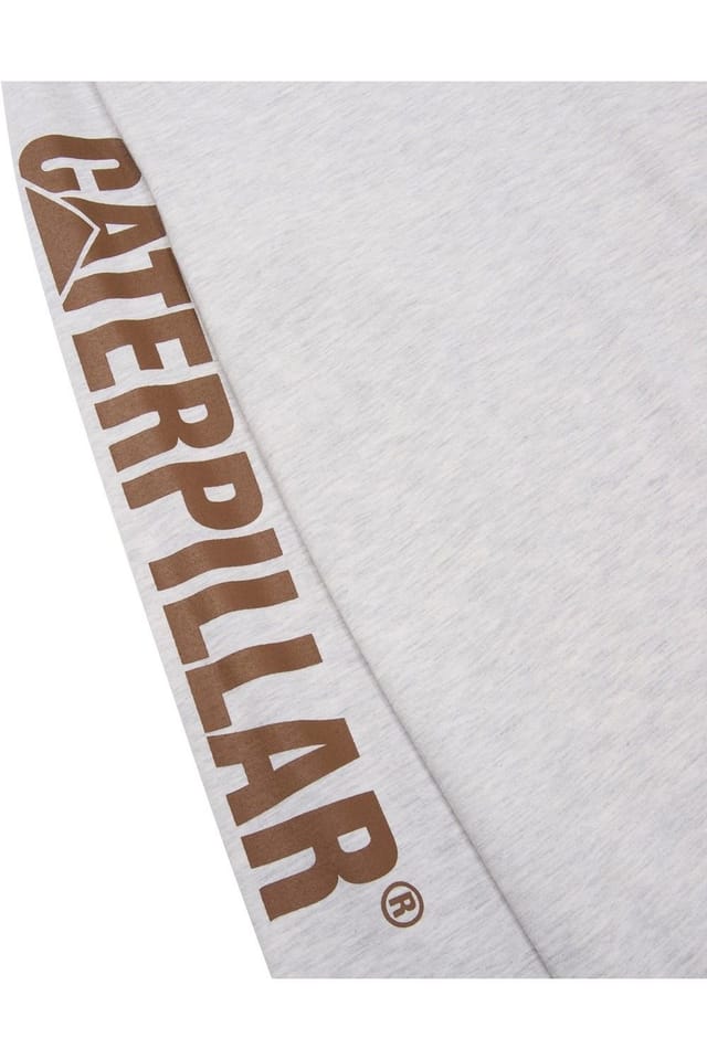 Caterpillar Caterpillar Men's Trademark Banner Long Sleeve T-Shirt in Cream - 2