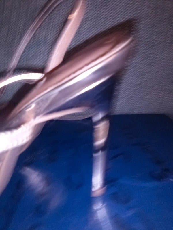ASOS Design Gold high heels strap's
