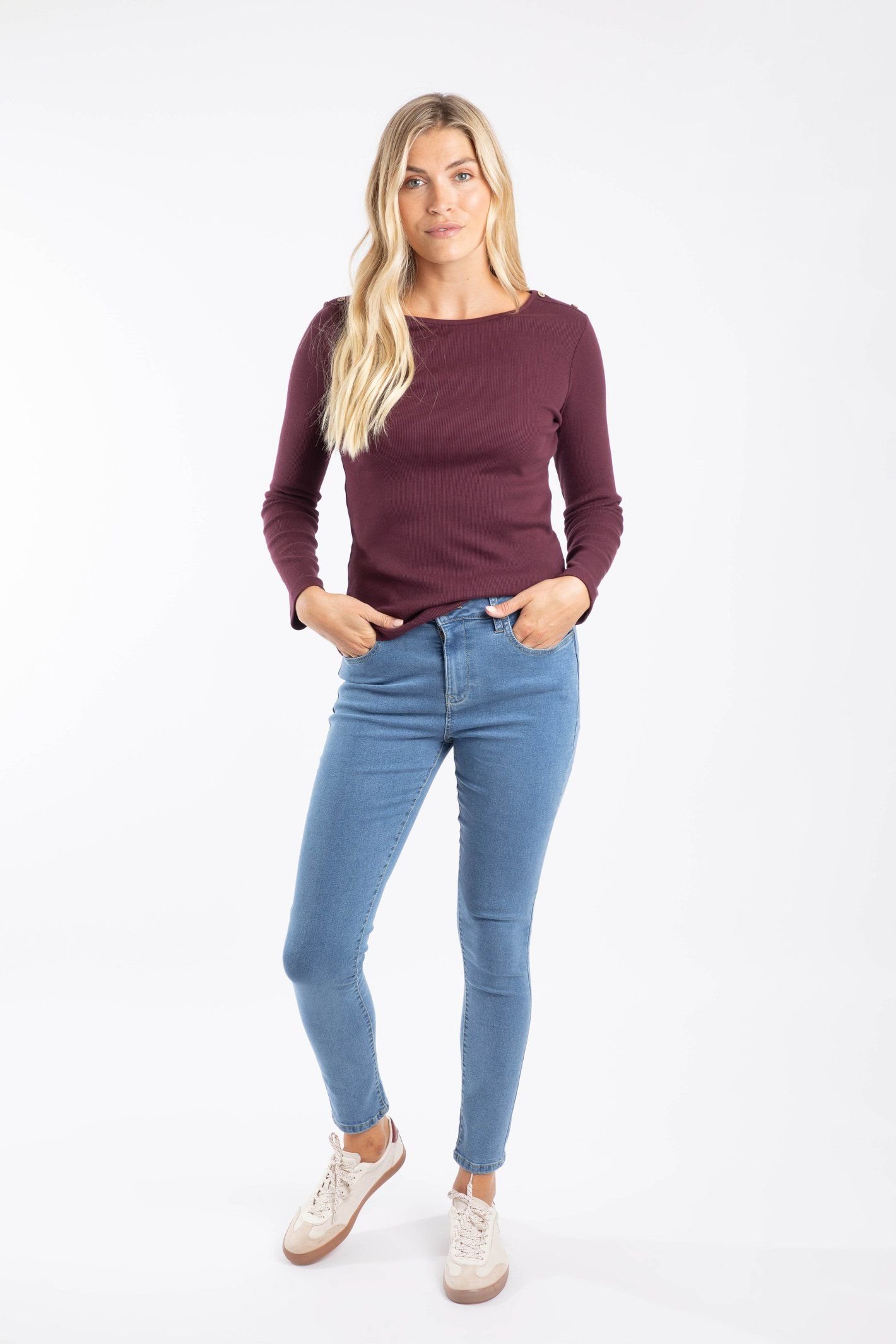 Weird Fish Weird Fish Women's Gerrie Slim Jean in Blue - 4