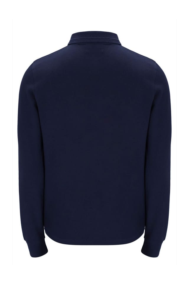 Fila Fila Men's Emiliano L/S Polo With Raised Tipping Navy - 2