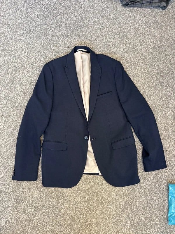 ASOS Navy Three-Piece Suit Set