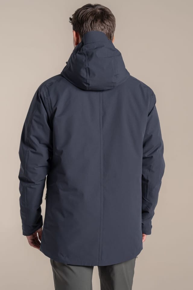 Craghoppers Craghoppers Men's Lorton Thermic Hooded Waterproof Breathable Padded Jacket in Dark Grey - 2