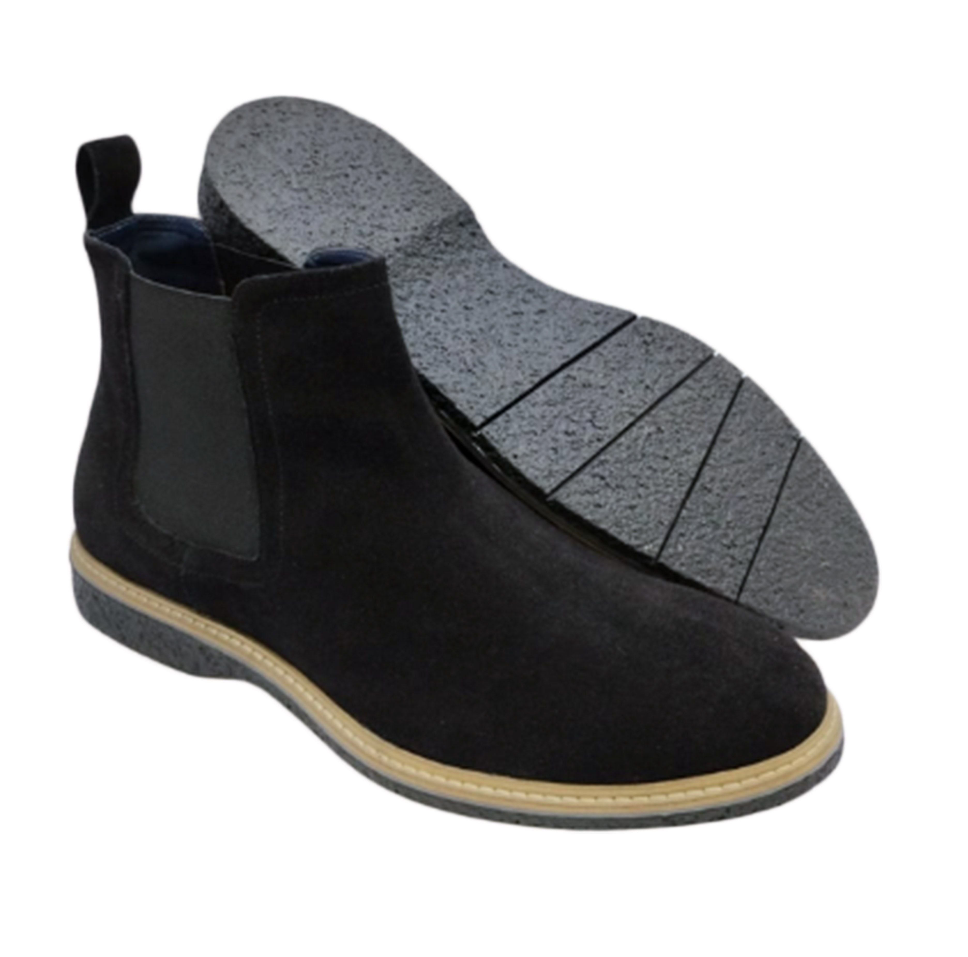 LB COMFORT LB COMFORT Men's Rufus Leather Boots in Black - 1