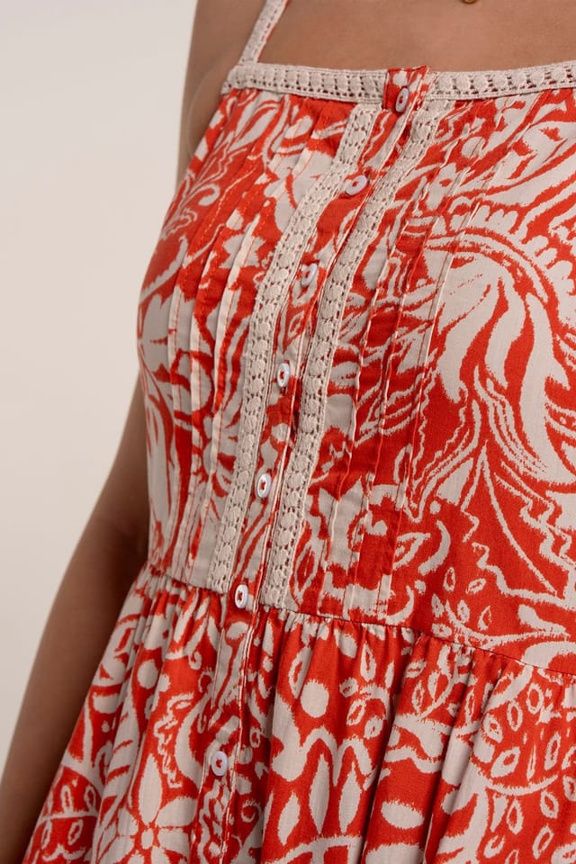 Brakeburn Brakeburn Women's CATARINA DRESS in Coral - 3