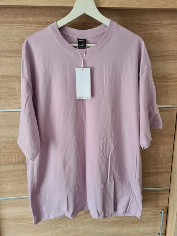Bershka Bershka oversized fit t-shirt in lilac M size