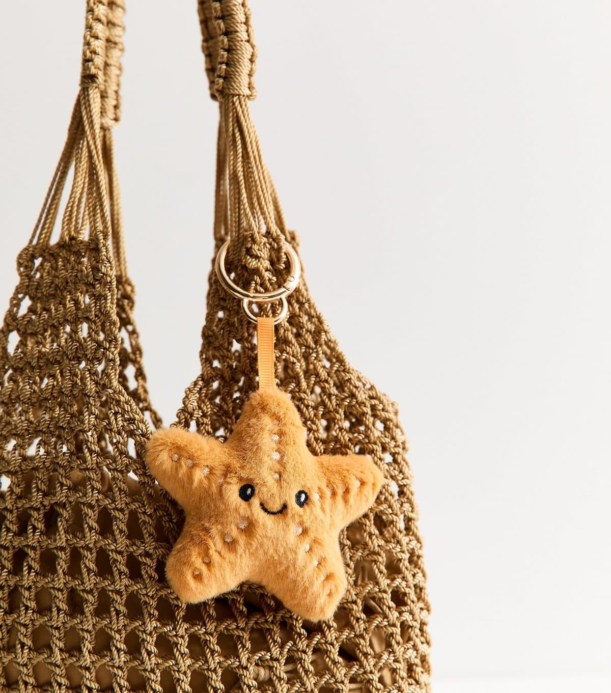 New Look Yellow Plush Starfish Bag Charm New Look