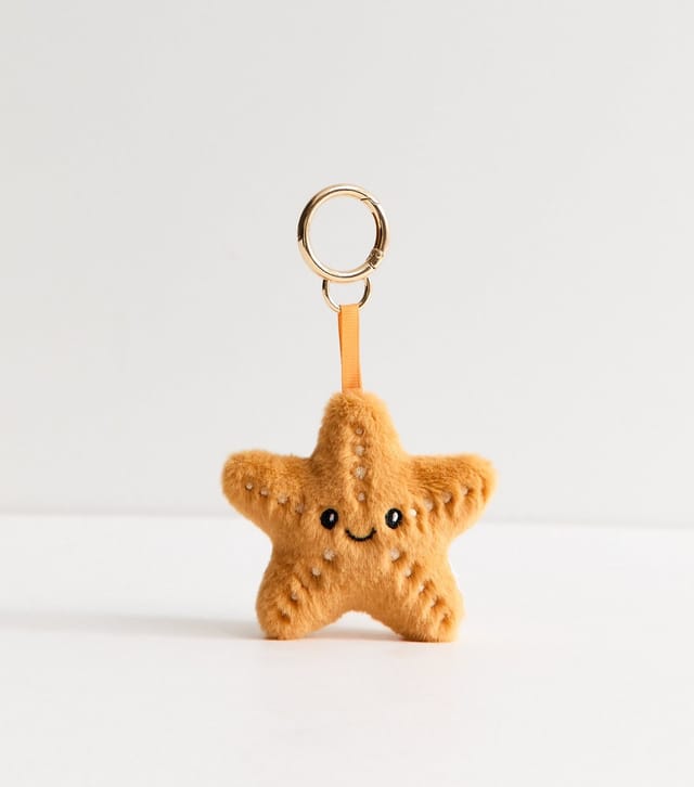 New Look Yellow Plush Starfish Bag Charm New Look - 3