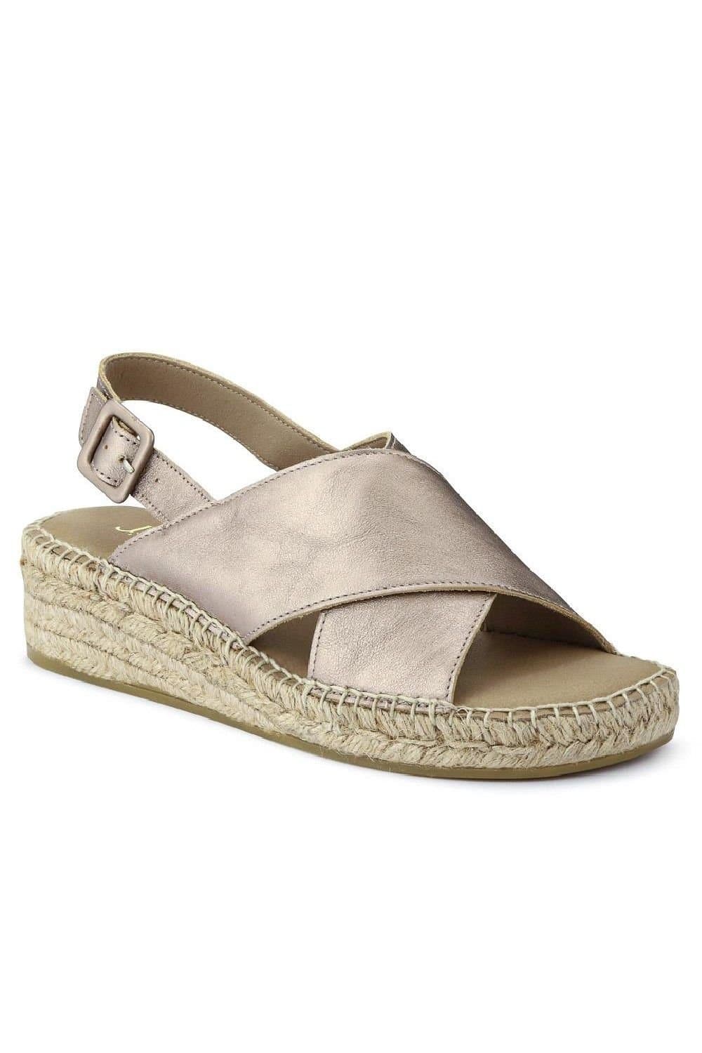 Jones Bootmaker Jones Bootmaker Light Beige Leather Sandals