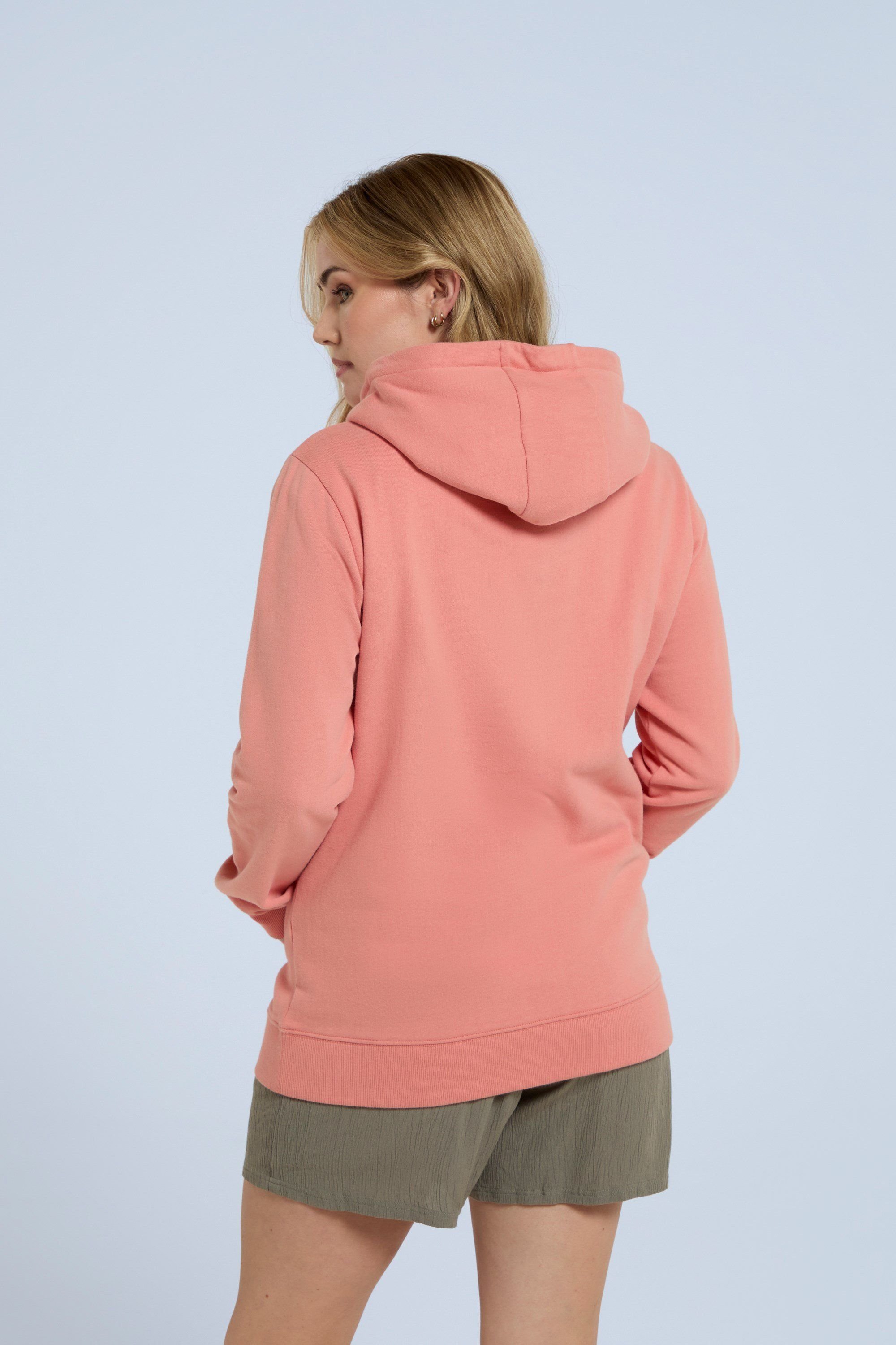 Animal Animal Women's Maya Hoodie Sweatshirt Gym Training Cotton Pullover in Coral - 4