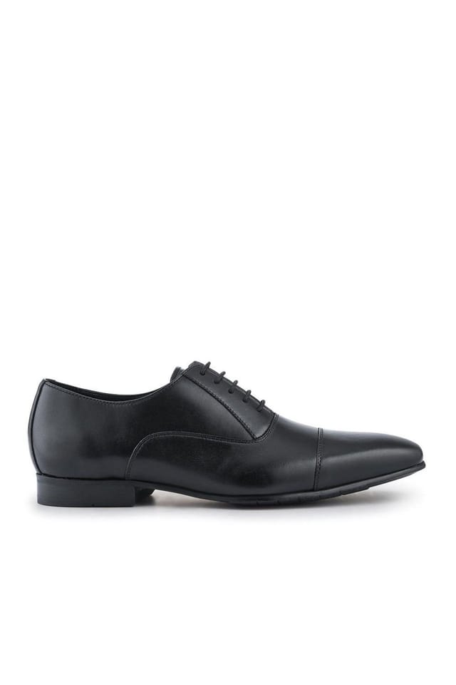 Jones Bootmaker Jones Bootmaker Men's Montreal Smart Leather Shoes in Black - 2