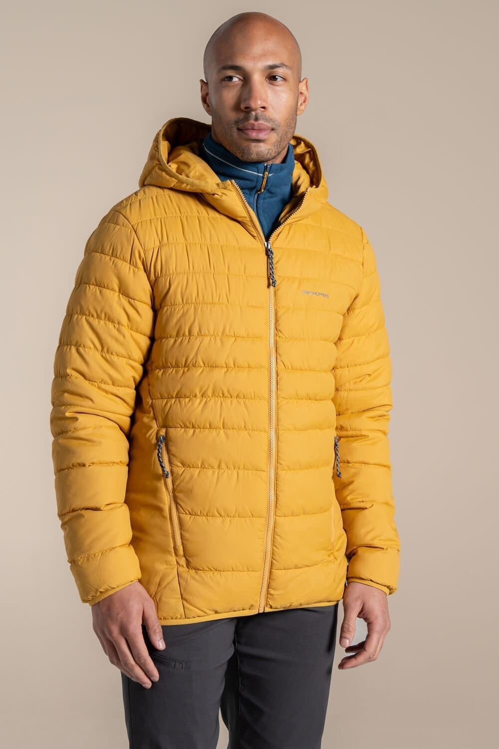 Craghoppers Craghoppers Men's Compresslite IX Hooded Water Repellent Jacket in Bright Yellow